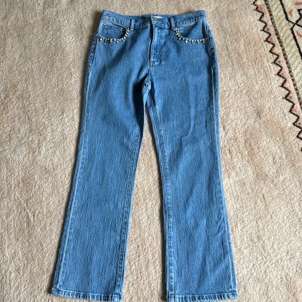 Cropped straight leg jeans sz27 MILLY